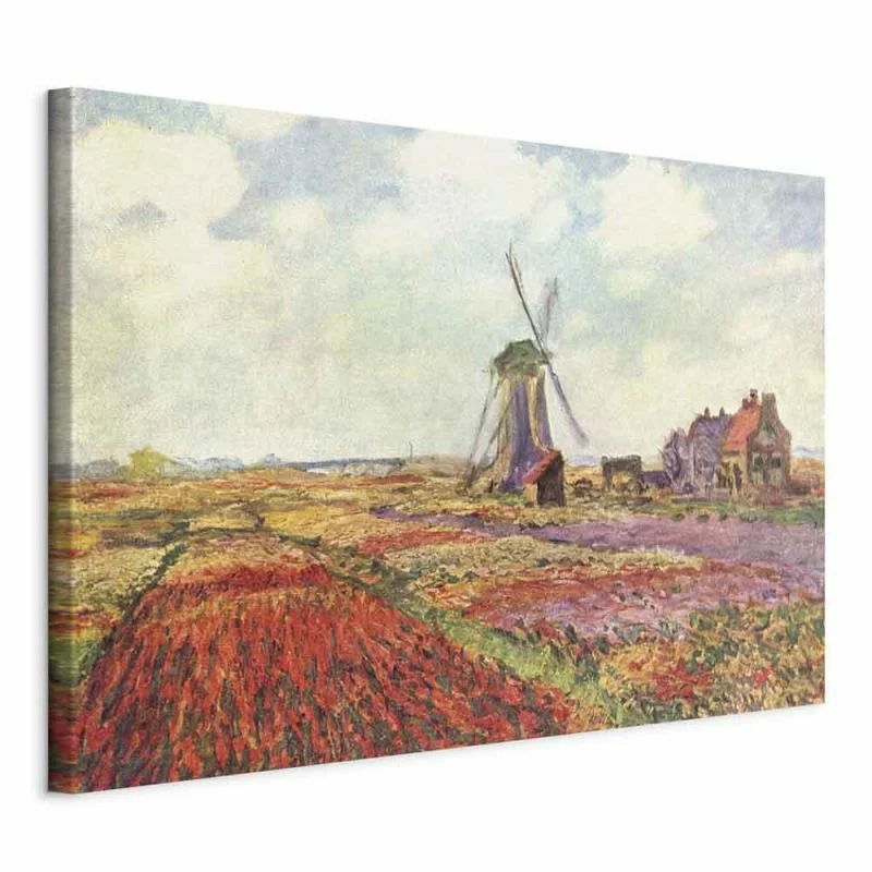 Obraz - Claude Monet – Pola tulipanów i wiatrak w Rijnsburg - obrazek 1