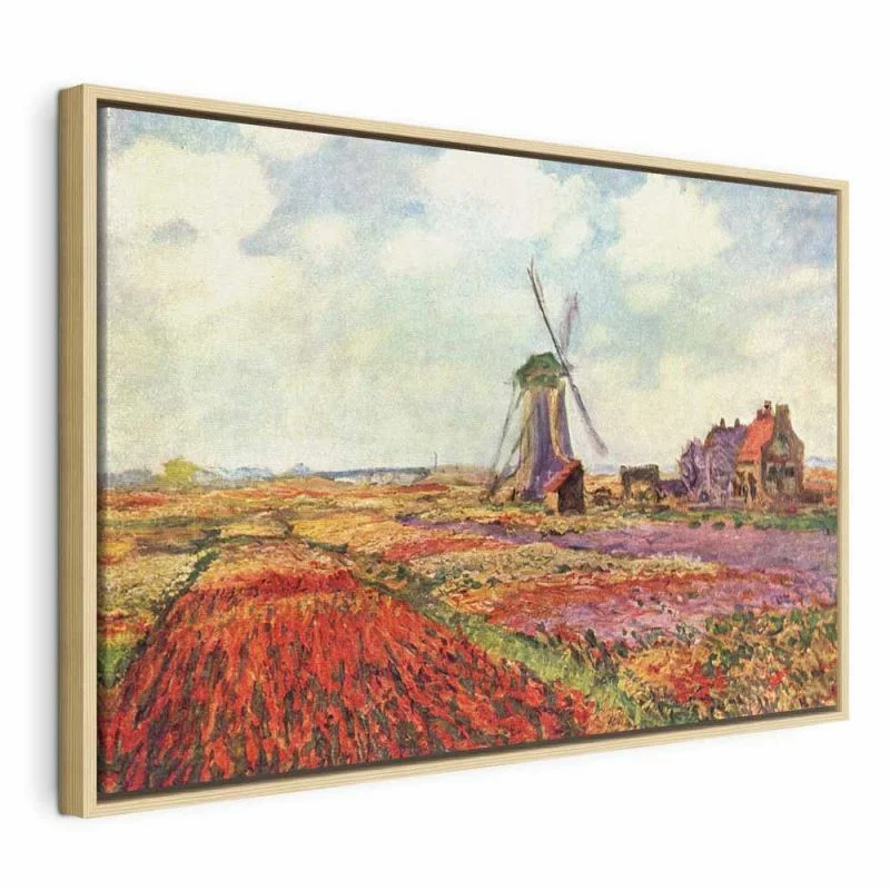 Obraz - Claude Monet – Pola tulipanów i wiatrak w Rijnsburg - obrazek 1