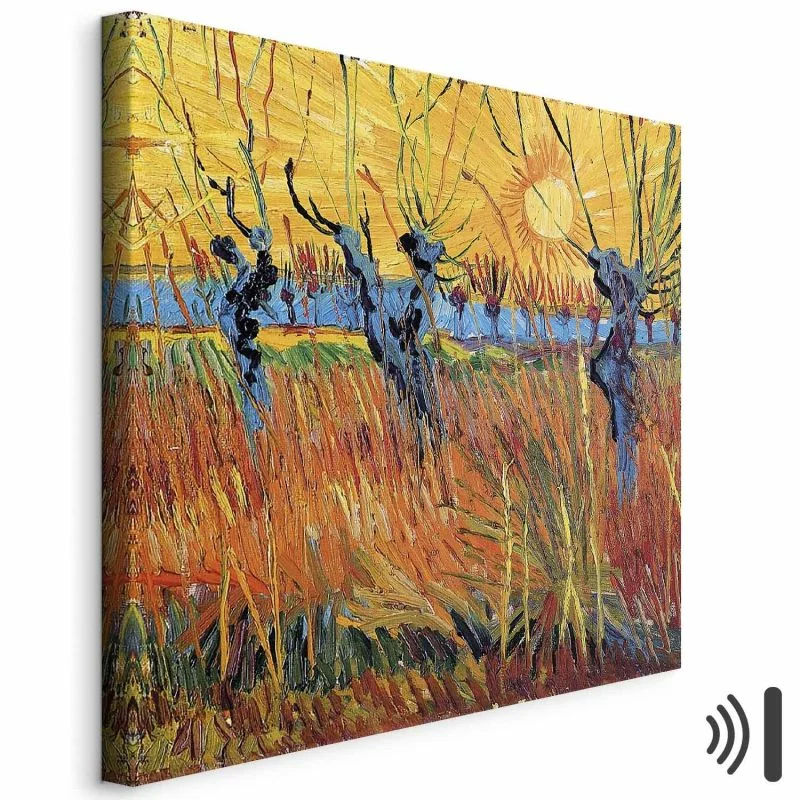 Obraz - Vincent van Gogh – Wierzby o zachodzie słońca - obrazek 1