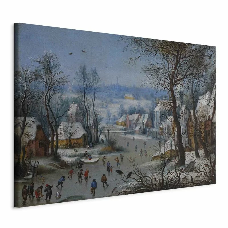 Obraz XXL - Pieter Brueghel (młodszy) – Zabawy zimowe - obrazek 1