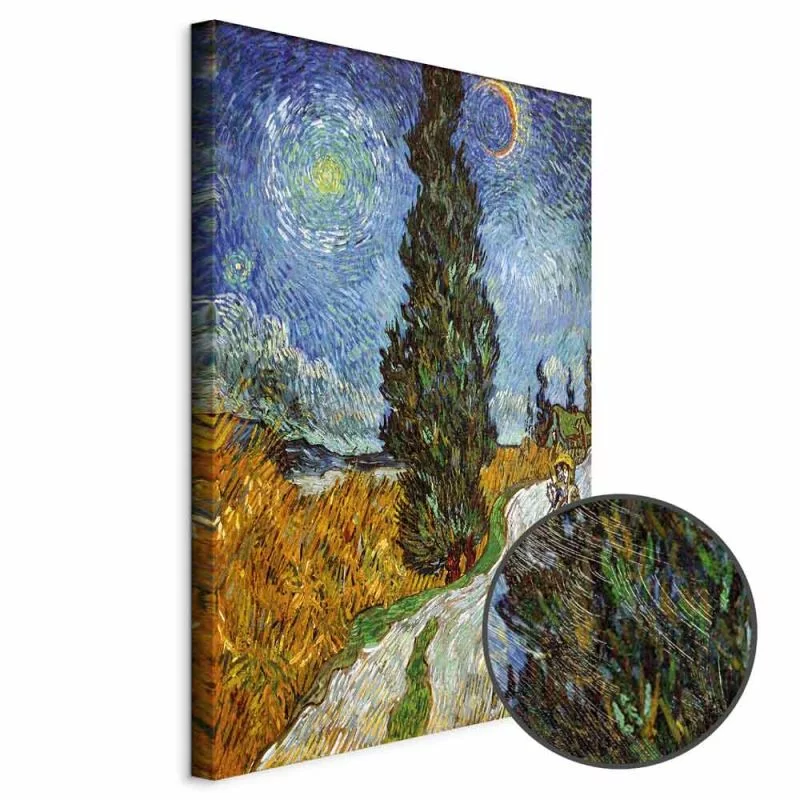 Obraz - Vincent van Gogh – Droga z cyprysem i gwiazdą - obrazek 1