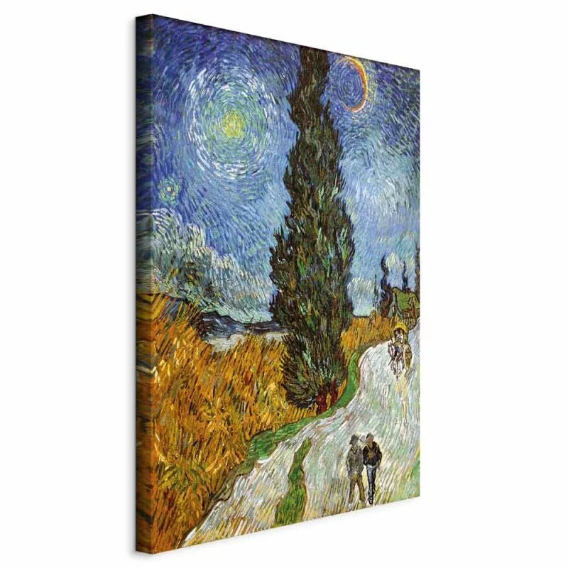 Obraz - Vincent van Gogh – Droga z cyprysem i gwiazdą - obrazek 1