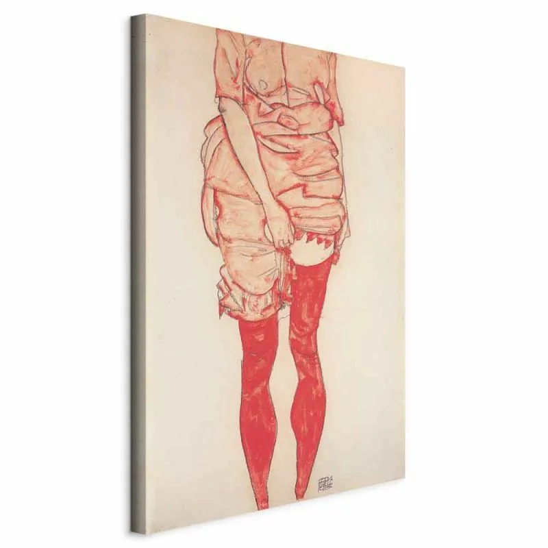 Obraz - Stehende Frau w Rot - obrazek 1