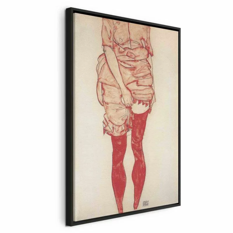 Obraz - Stehende Frau w Rot - obrazek 1