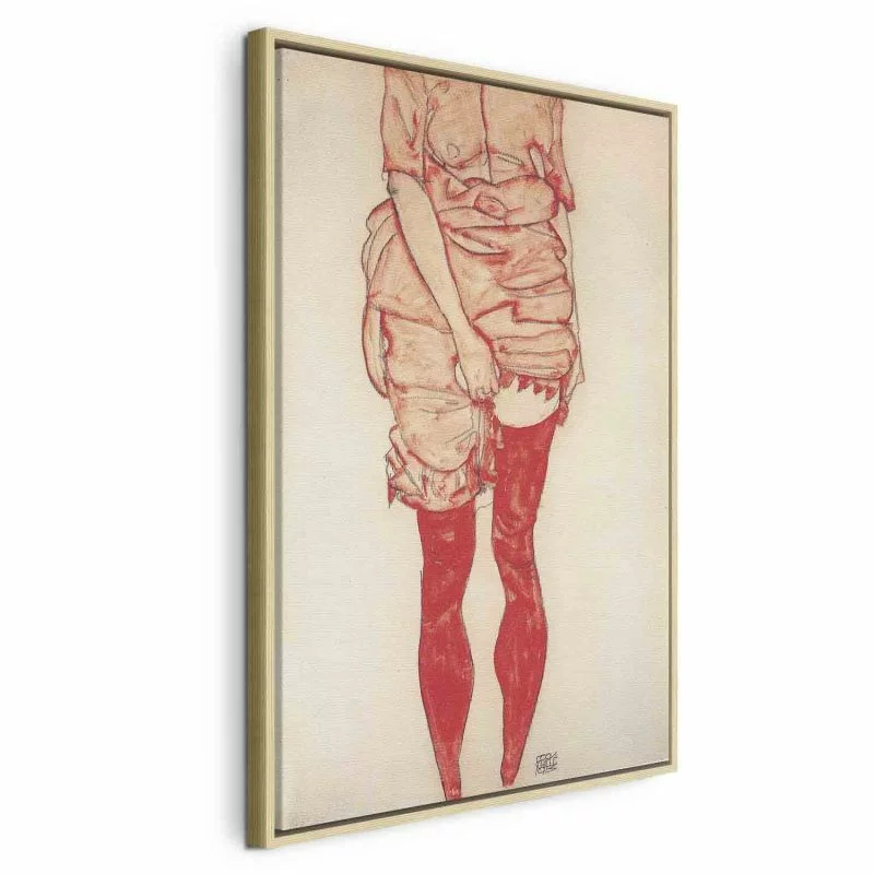 Obraz - Stehende Frau w Rot - obrazek 1