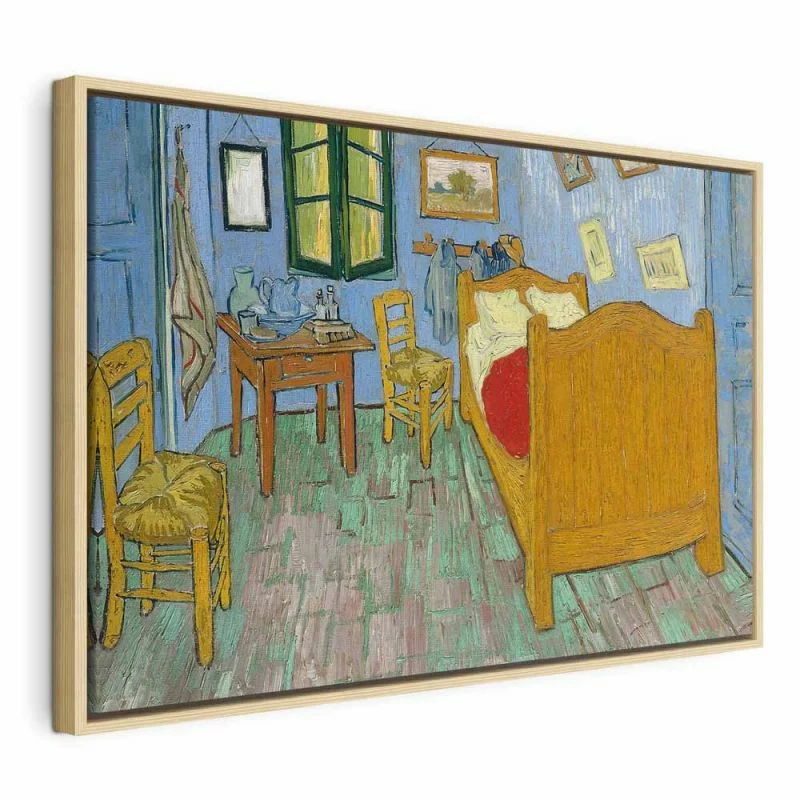 Obraz - La Chambre de Van Gogh - obraz sypialni w ciepłych kolorach - obrazek 1