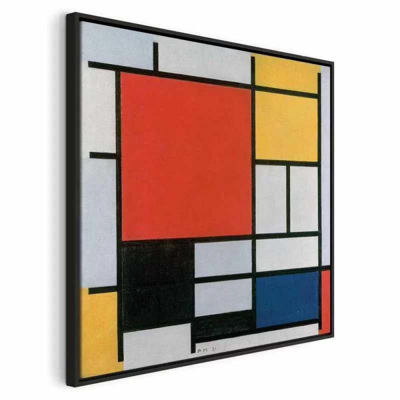 Obraz - Piet Mondrian – Kompozycja z czerwonym, żółtym, niebieskim i czarnym - obrazek 1