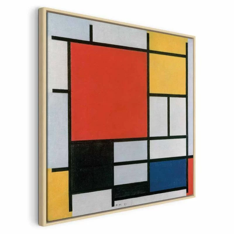 Obraz - Piet Mondrian – Kompozycja z czerwonym, żółtym, niebieskim i czarnym - obrazek 1
