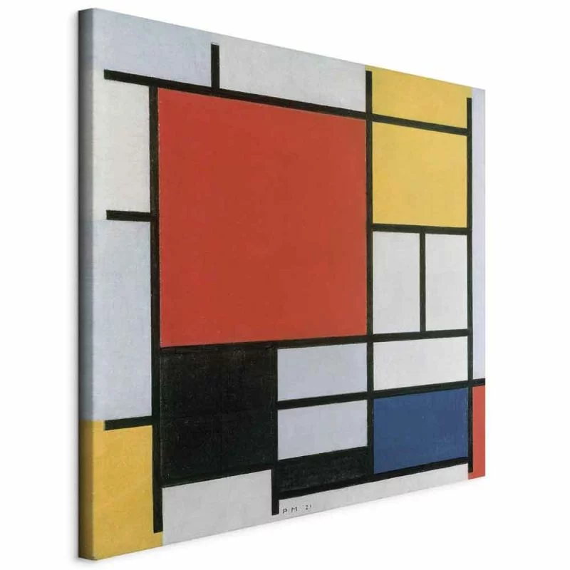 Obraz - Kompozycja w czerwieni. żółci. błękicie i czerni (Piet Mondrian) - obrazek 1
