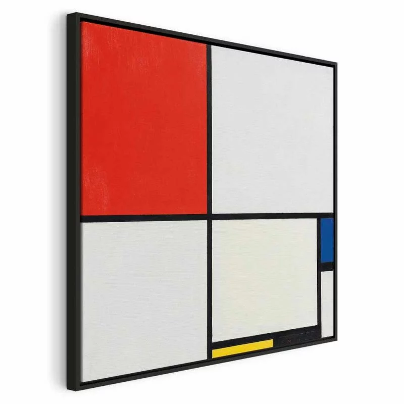 Obraz - Piet Mondrian – Kompozycja nr III z czerwonym, niebieskim, żółtym i czarnym - obrazek 1