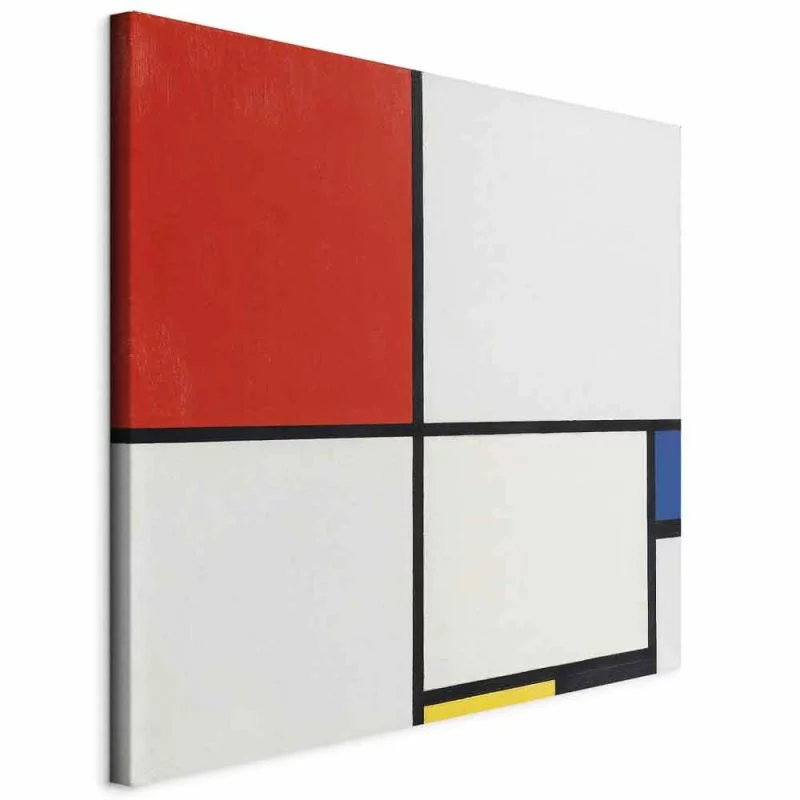 Obraz - Kompozycja nr III z czerwonym, niebieskim, żółtym i czarnym (Piet Mondrian) - obrazek 1