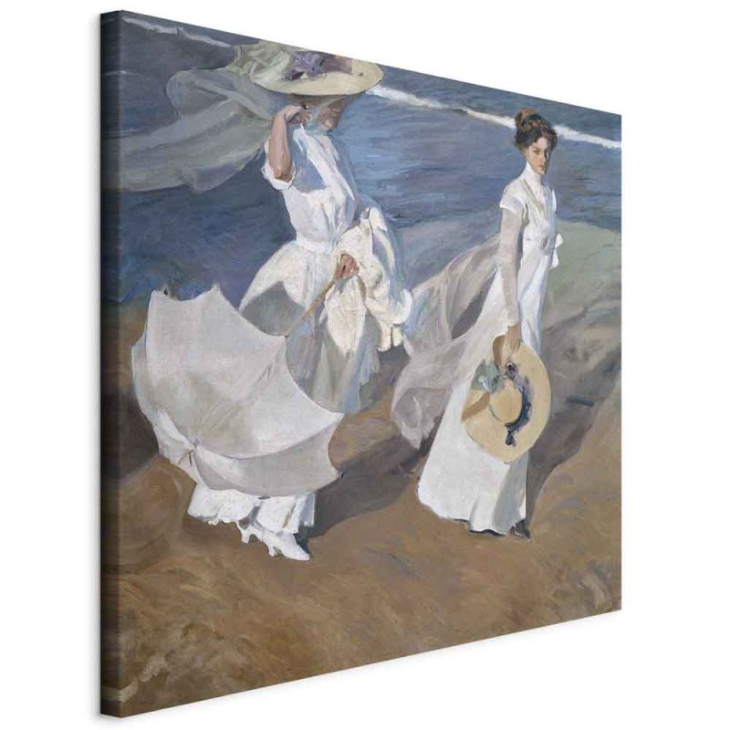 Obraz - Joaqu&iacute;n Sorolla y Bastida &ndash; Spacer wzdłuż brzegu morza