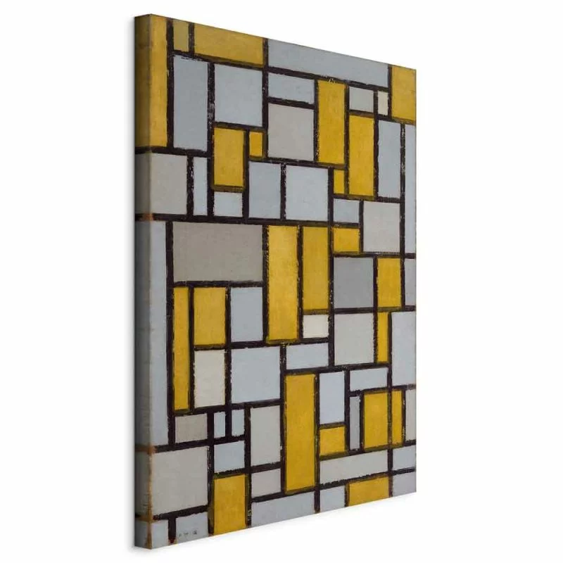 Obraz - Kompozycja z siatką 1 (Piet Mondrian) - obrazek 1