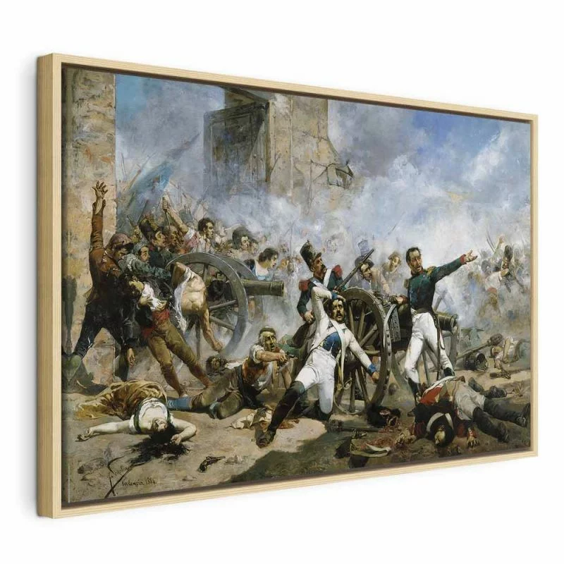 Obraz - Śmierć Pedro Velarde y Santillána podczas obrony koszar artyleryjskich Monteleon (Joaquín Sorolla y Bastida) - obrazek 1