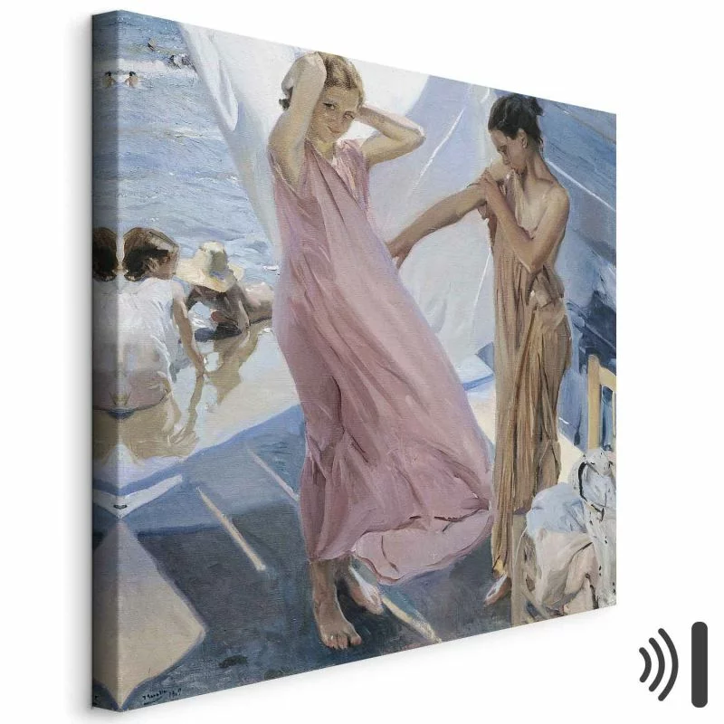 Obraz - Joaquín Sorolla y Bastida – Po kąpieli, Walencja - obrazek 1