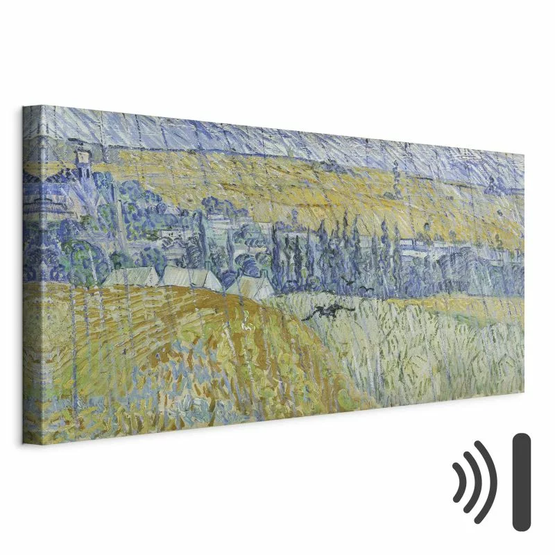 Obraz - Vincent Van Gogh – Pejzaż Auvers w deszczu - obrazek 1
