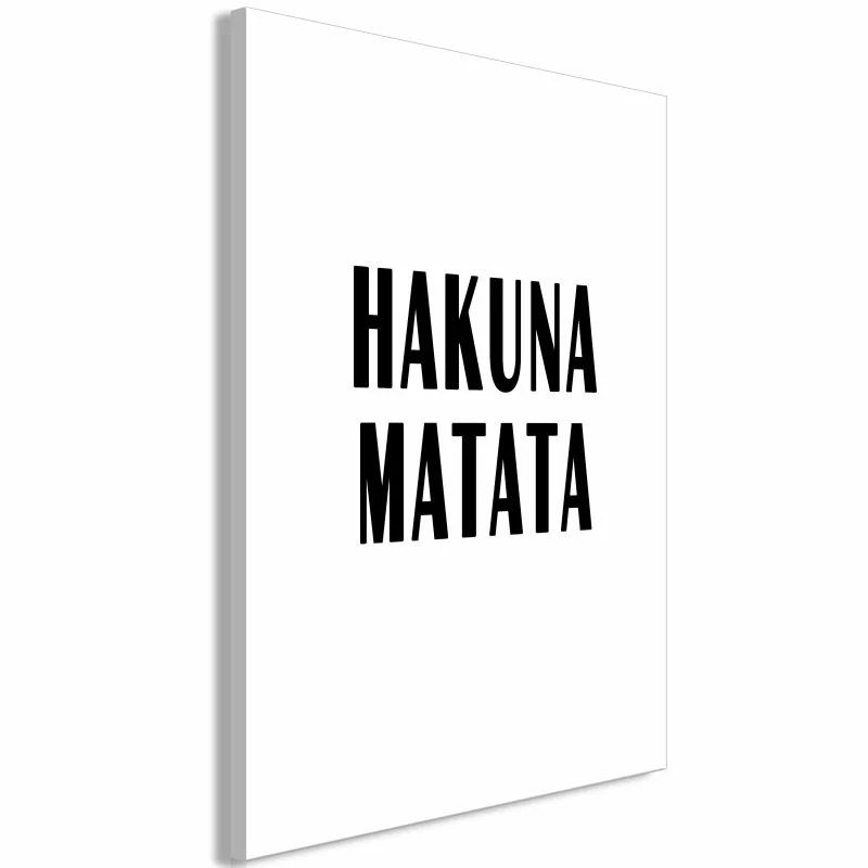 Obraz - Hakuna Matata (1-częściowy) pionowy - obrazek 1