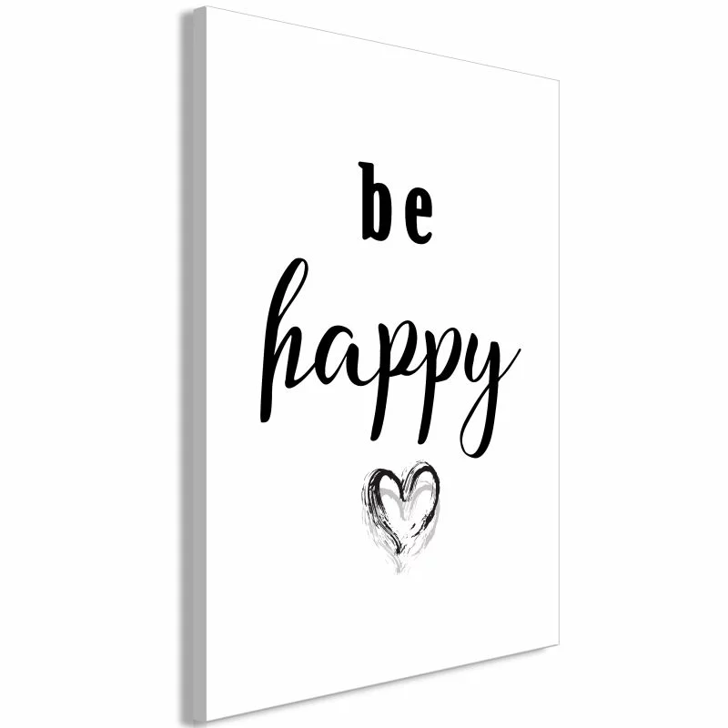 Obraz - Be happy (1-częściowy) pionowy - obrazek 1