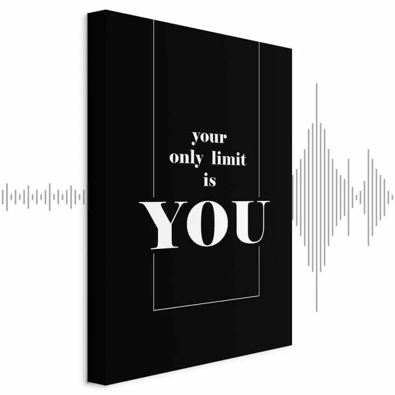 Obraz - Klucz do sukcesu (1-częściowy) - czerń i biel w napisach po angielsku - obrazek 1