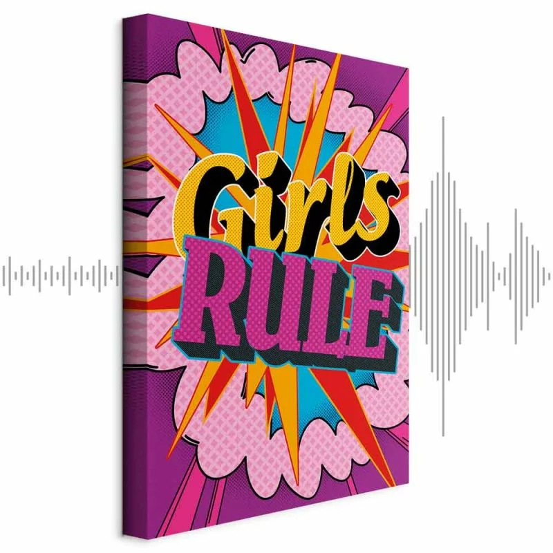 Obraz - Energia barw (1-częściowy) - angielskie napisy na kolorowym tle - obrazek 1