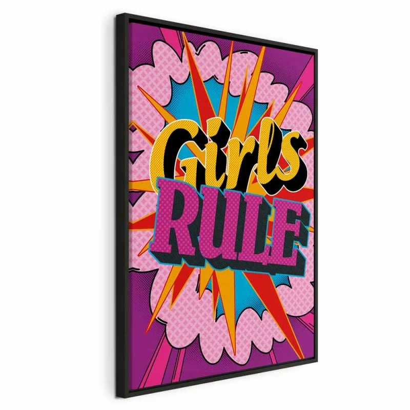 Obraz - Energia barw (1-częściowy) - angielskie napisy na kolorowym tle - obrazek 1