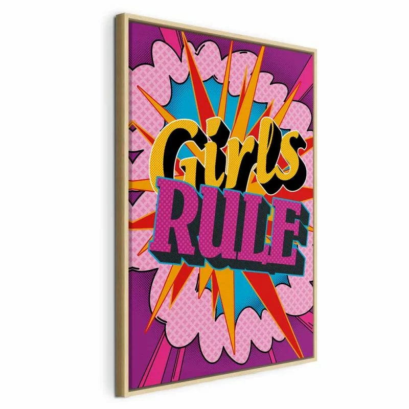 Obraz - Energia barw (1-częściowy) - angielskie napisy na kolorowym tle - obrazek 1