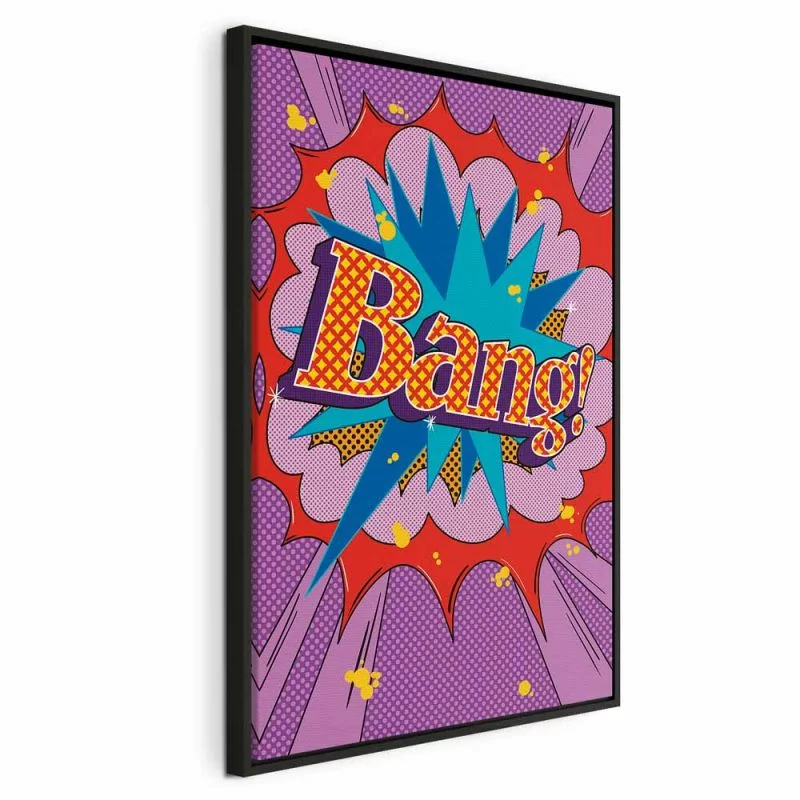 Obraz - Komiksowy street art (1-częściowy) - kolorowe napisy na barwnym tle - obrazek 1