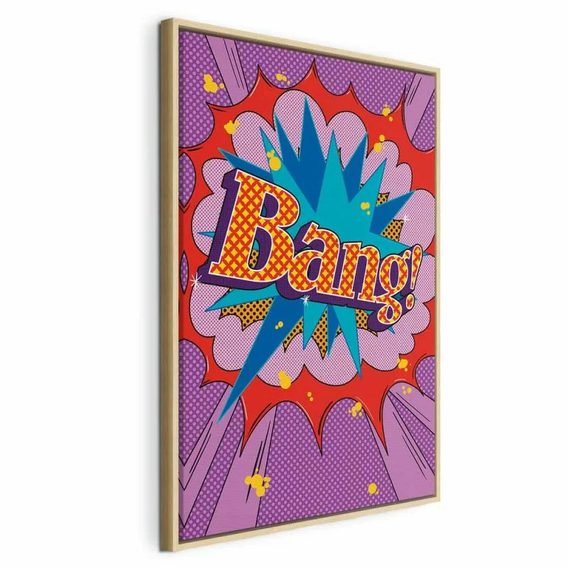 Obraz - Komiksowy street art (1-częściowy) - kolorowe napisy na barwnym tle - obrazek 1