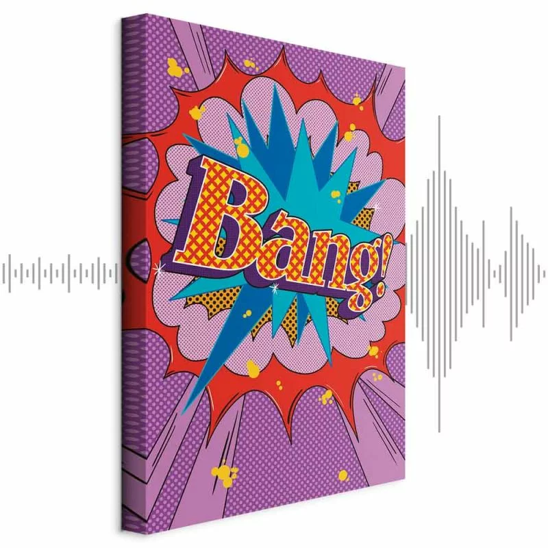 Obraz - Komiksowy street art (1-częściowy) - kolorowe napisy na barwnym tle - obrazek 1
