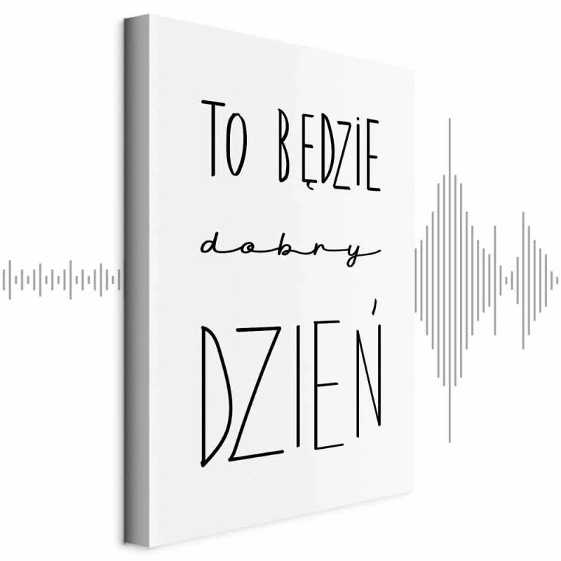 Obraz - Sztuka słów (1-częściowy) - inspirujący czarny napis na białym tle - obrazek 1