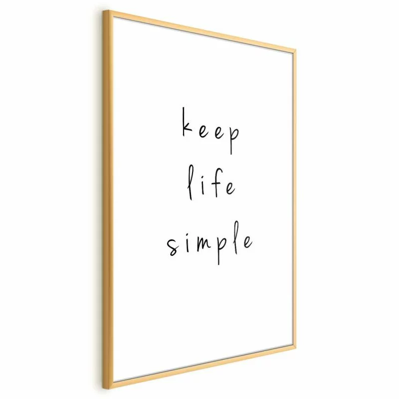 Plakat - Keep Life Simple - obrazek 1