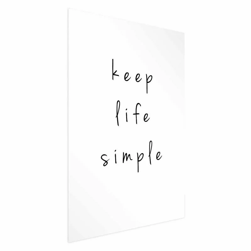 Plakat - Keep Life Simple - obrazek 1