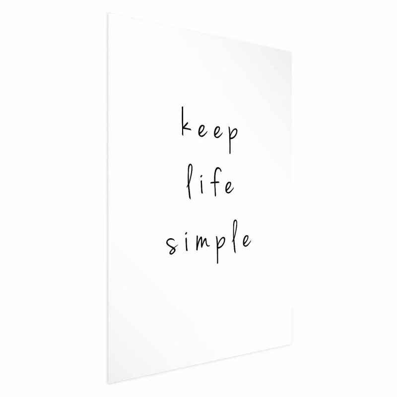 Plakat - Keep Life Simple - obrazek 1