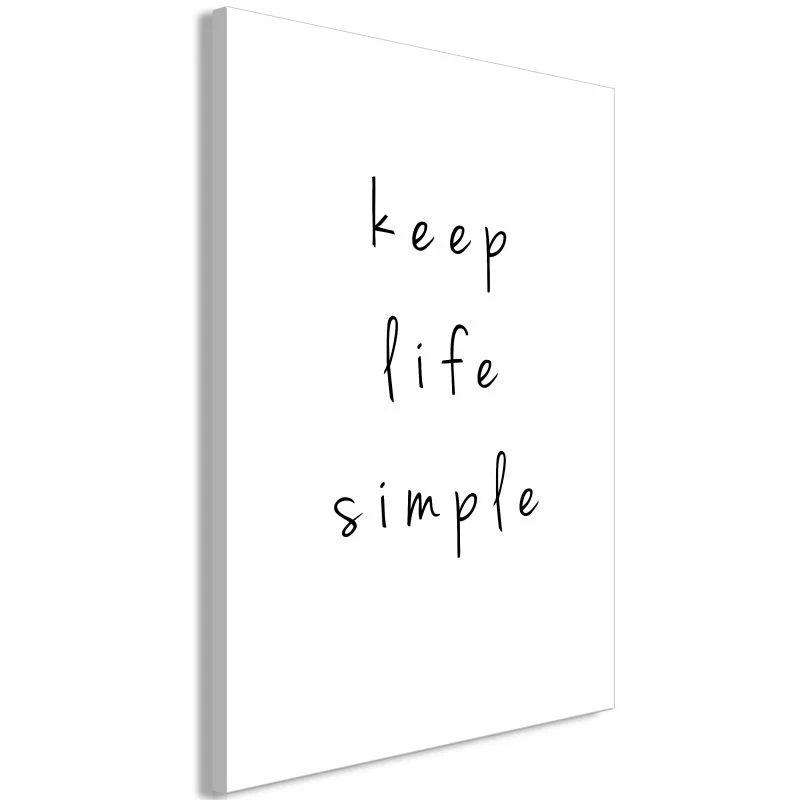 Obraz - Keep Life Simple (1-częściowy) pionowy - obrazek 1