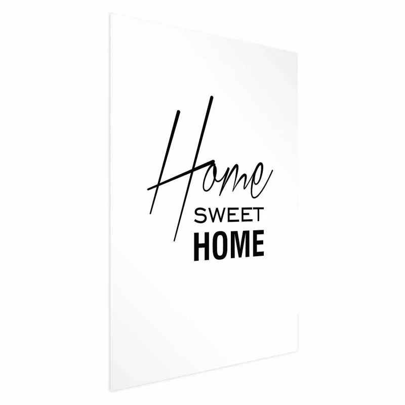Plakat - Black and White: Home Sweet Home - obrazek 1