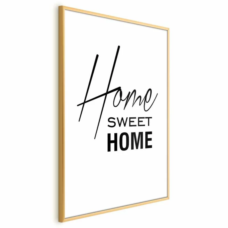Plakat - Black and White: Home Sweet Home - obrazek 1
