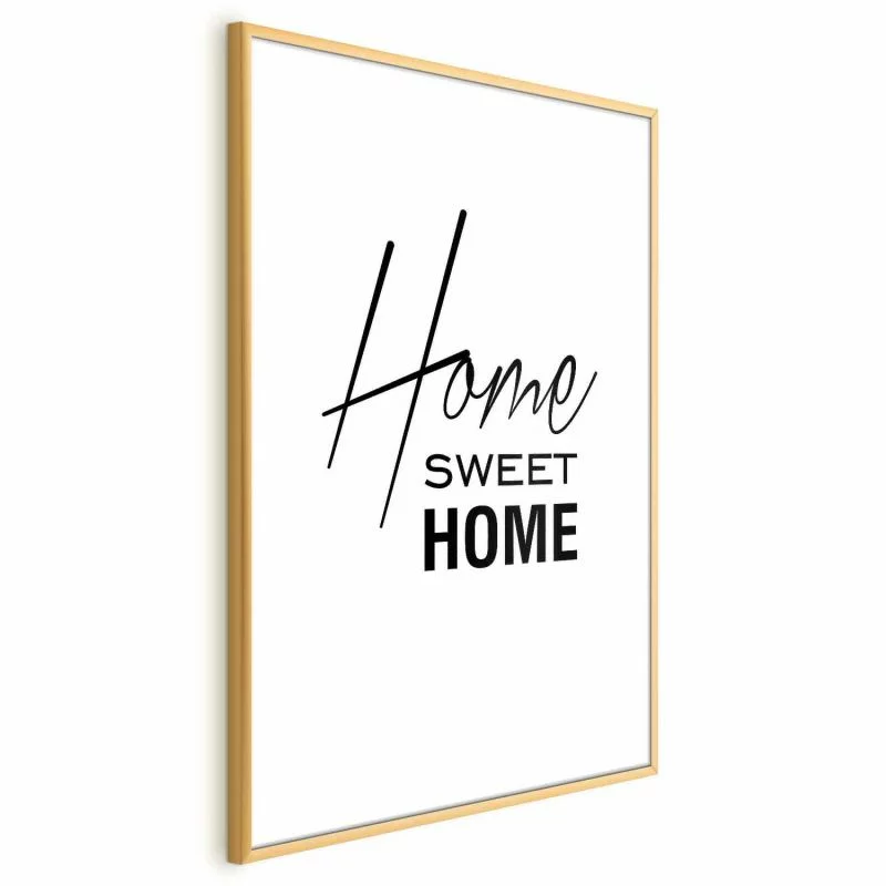 Plakat - Black and White: Home Sweet Home - obrazek 1