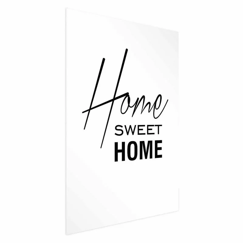 Plakat - Black and White: Home Sweet Home - obrazek 1