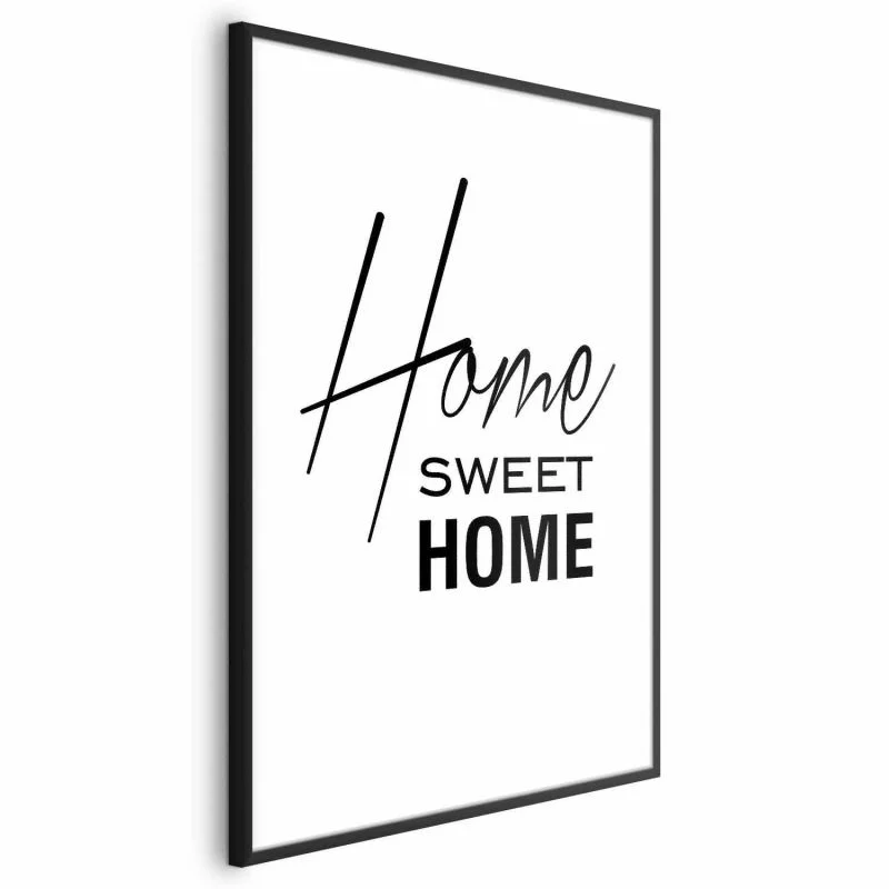 Plakat - Black and White: Home Sweet Home - obrazek 1