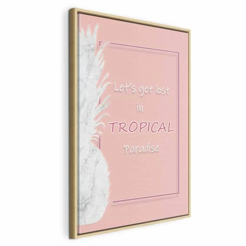 Obraz - Let's Get Lost in Tropical Paradise (1-częściowy) pionowy - obrazek 1