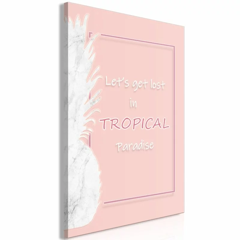 Obraz - Let's Get Lost in Tropical Paradise (1-częściowy) pionowy - obrazek 1