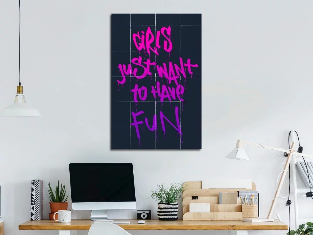 Obraz - Girls Just Want to Have Fun (1-częściowy) pionowy - obrazek 1