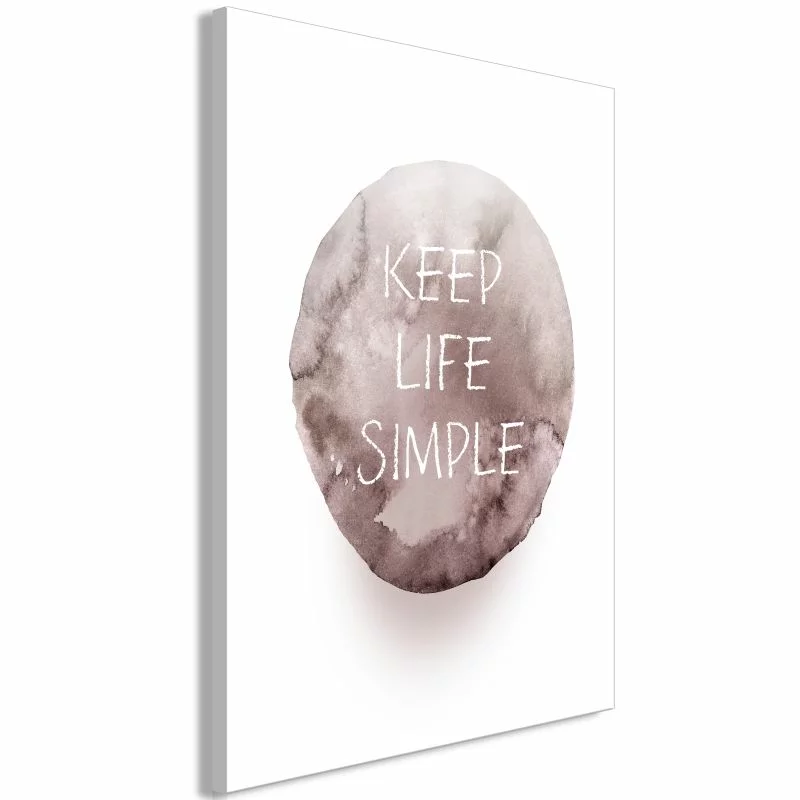 Obraz - Keep Life Simple (1-częściowy) pionowy - obrazek 1