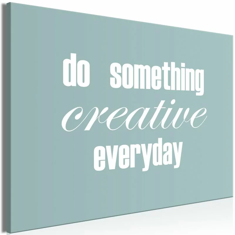 Obraz - Do Something Creative Everyday (1-częściowy) szeroki - obrazek 1