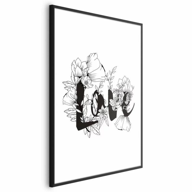 Plakat - Love w kwiatach - obrazek 1