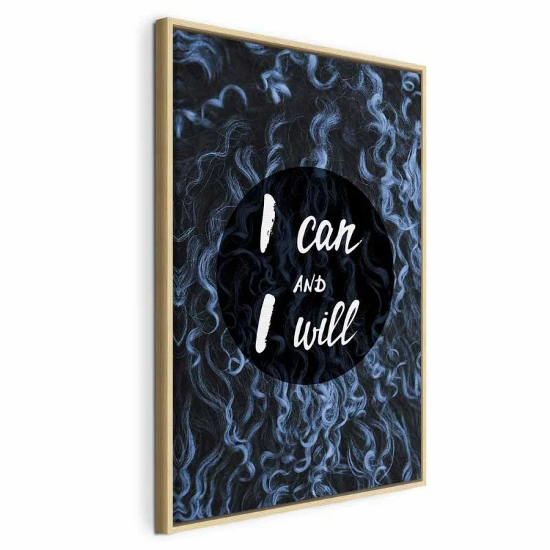 Obraz - I can and I will (1-częściowy) pionowy - obrazek 1