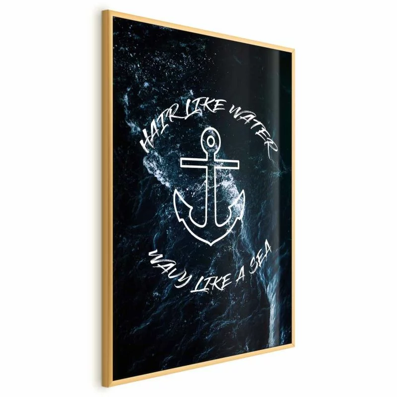 Plakat - Hair like Water, Wavy like a Sea - obrazek 1