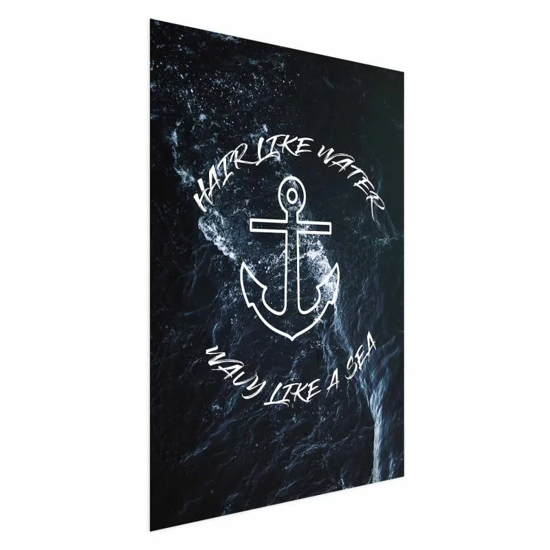 Plakat - Hair like Water, Wavy like a Sea - obrazek 1