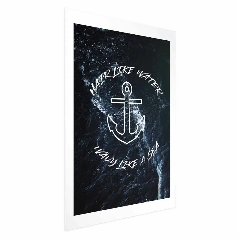 Plakat - Hair like Water, Wavy like a Sea - obrazek 1
