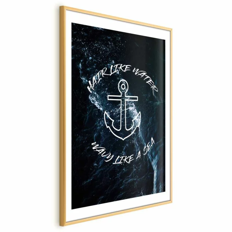 Plakat - Hair like Water, Wavy like a Sea - obrazek 1